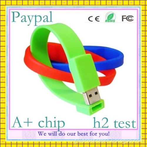 Paypal Payment Silicone USB Bracelet (GC-B012)